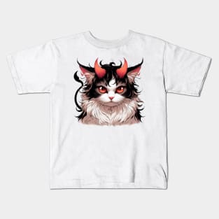 Vicious Anime Kitty Kids T-Shirt